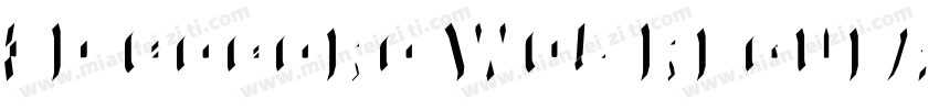 3D Cocoro W05 Regular字体转换